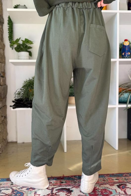 Lock Carrot Leg Trouser Khaki